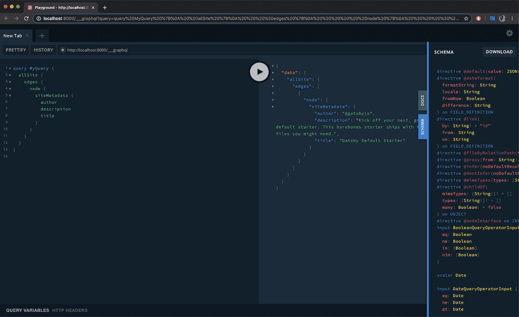 GraphQL Playground