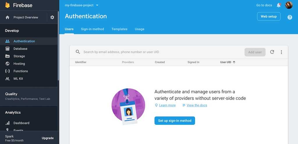 firebase authentication